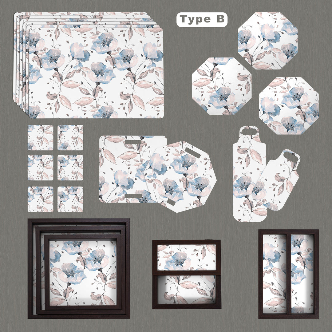 24 Pieces Table-Serveware Set Poppy Day