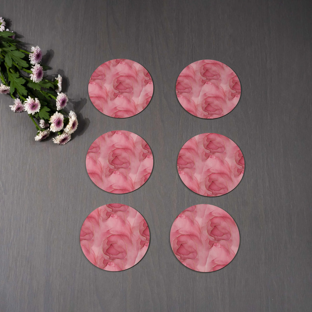 Shahi Gulab Coasters - Round