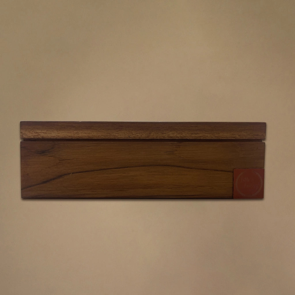 Poker Box in Natural Teak Wood with 500 Chips