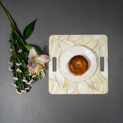 Golden Leaves Platter Set