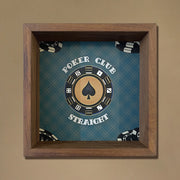 Poker Bowl Set in Natural Teak Wood